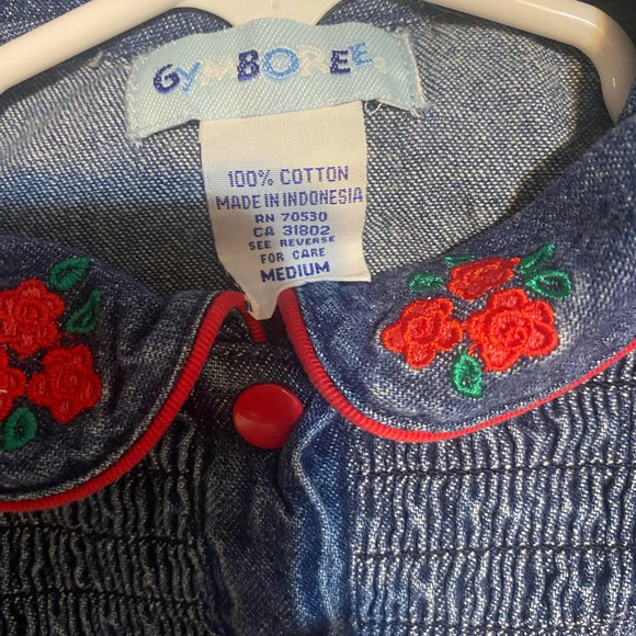 Vintage Gymboree Smocked Denim Dress - Picture 10 of 10